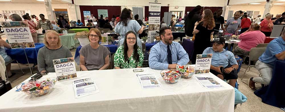 DAGCA table at the Disability Expo